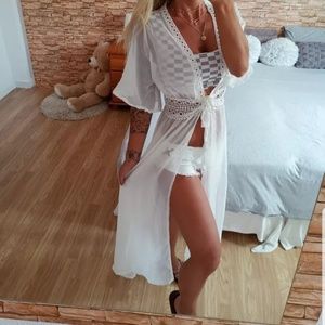 Swimsuit Cover up white XXL